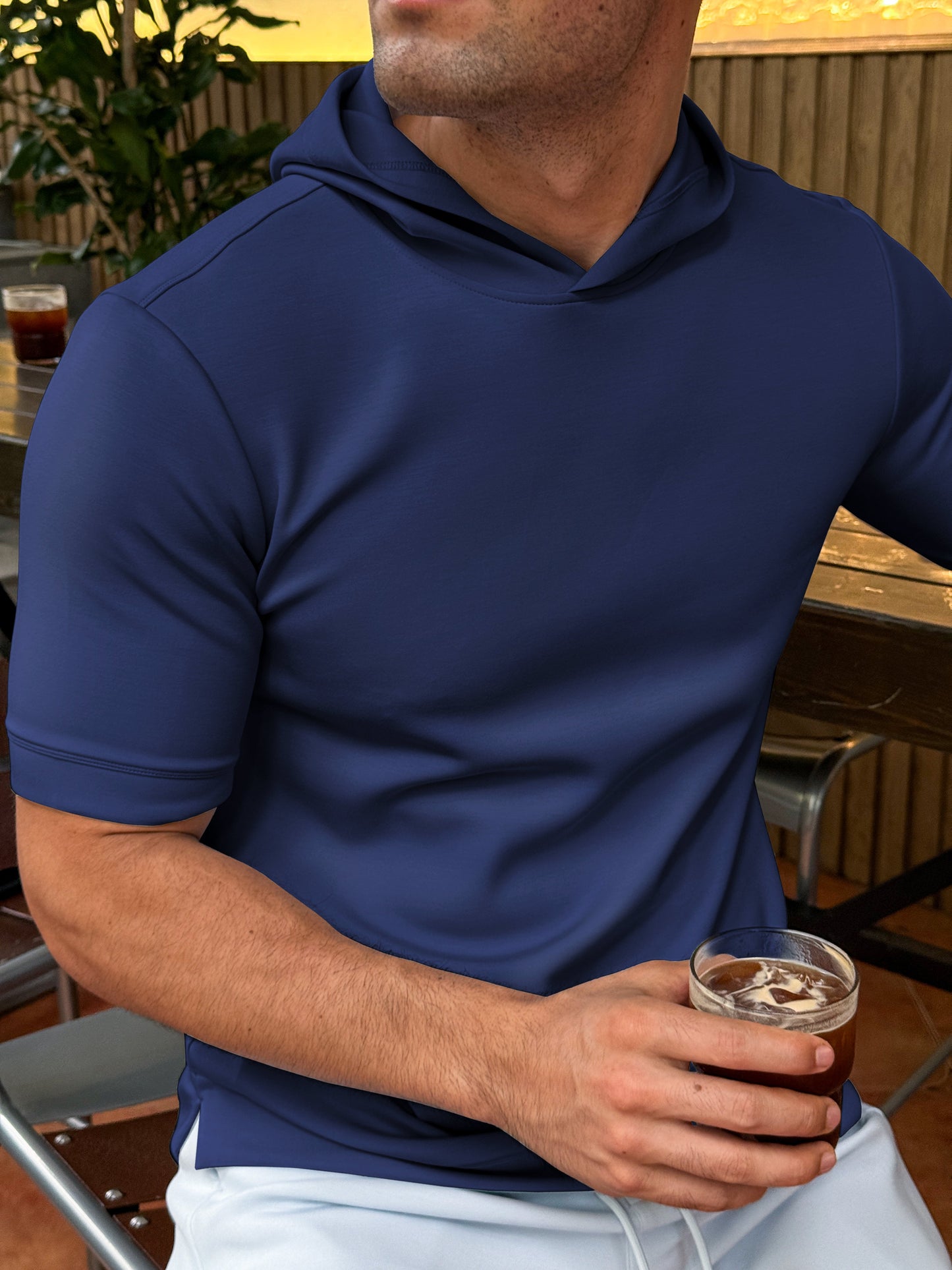 short-sleeved hoodie