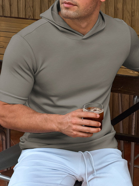 short-sleeved hoodie