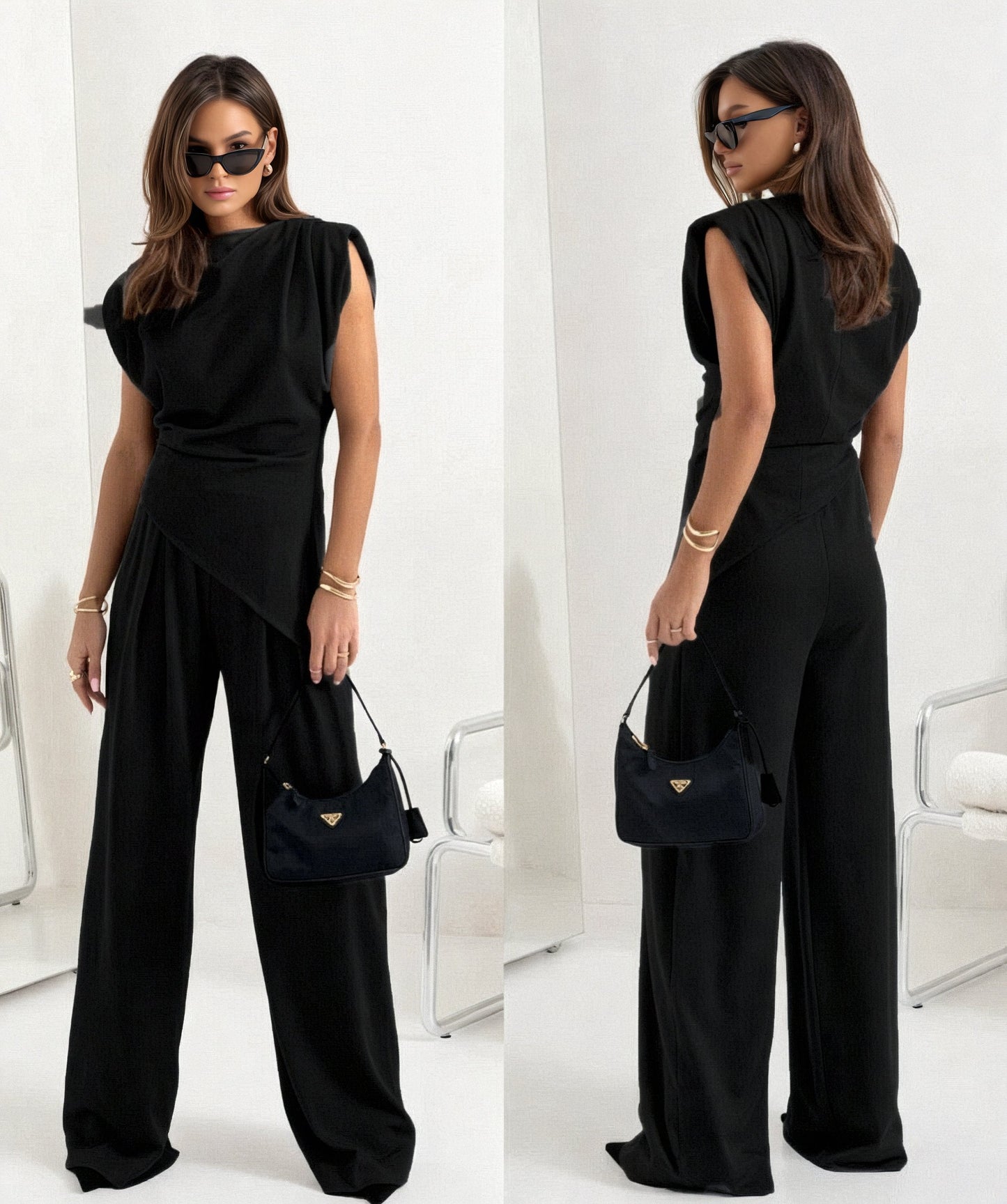 Chic Sleeveless Outfit Set