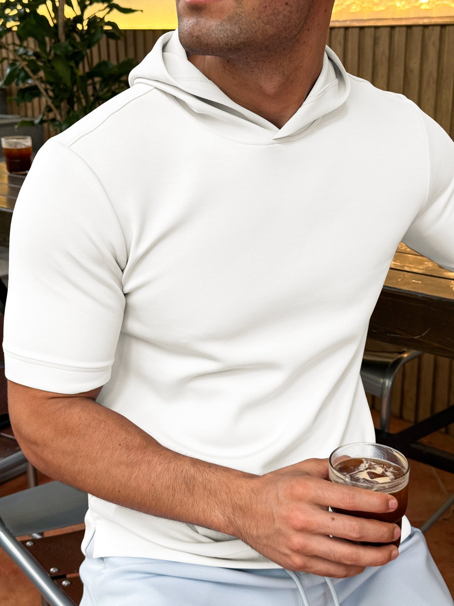 short-sleeved hoodie