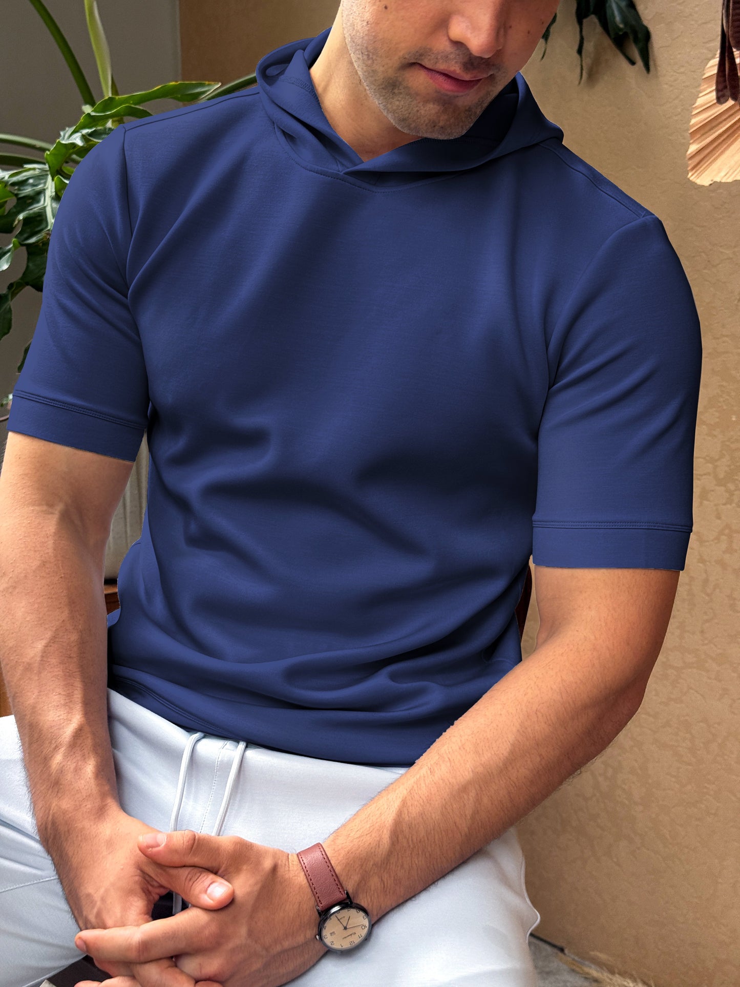 short-sleeved hoodie