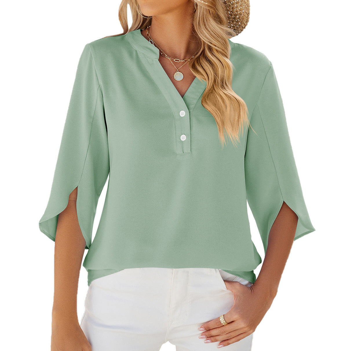 AURA Women's Casual Blouse