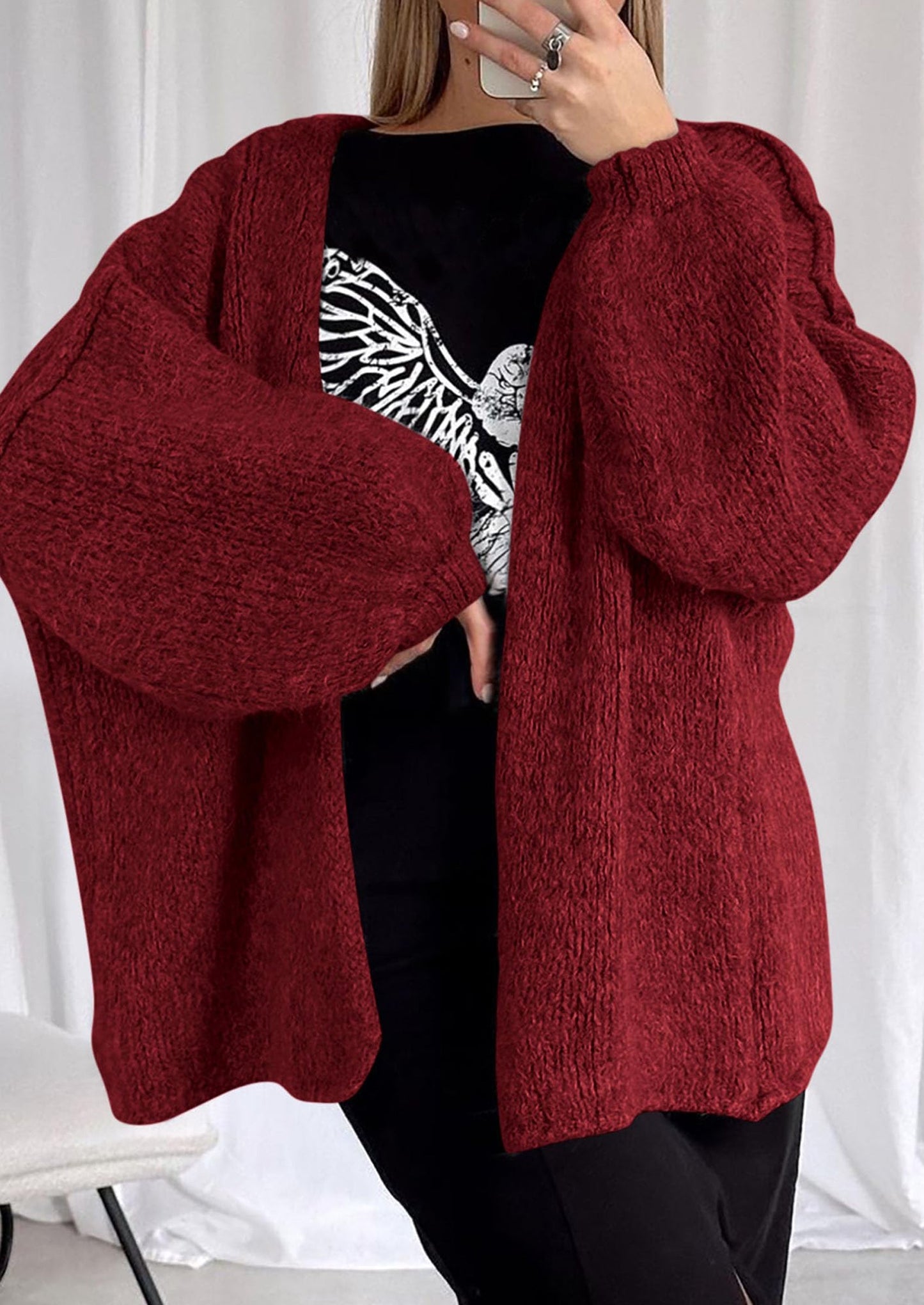 Aura Universe Women's Fall Cardigan Sweater
